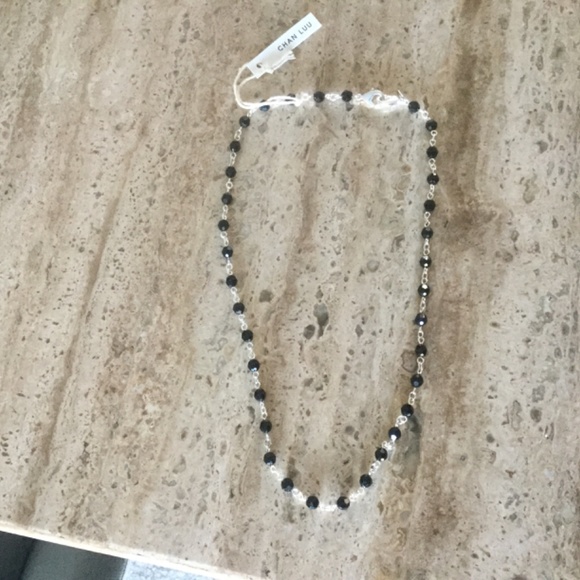 BRAND NEW Chan Luu 20” Black Onyx & Silver Design Necklace - Picture 14 of 14